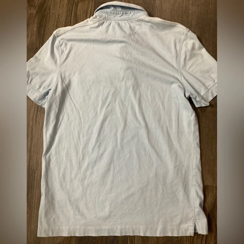 Banana Republic Men’s Light Blue Small Fitted‎ Pima Polo Shirt
